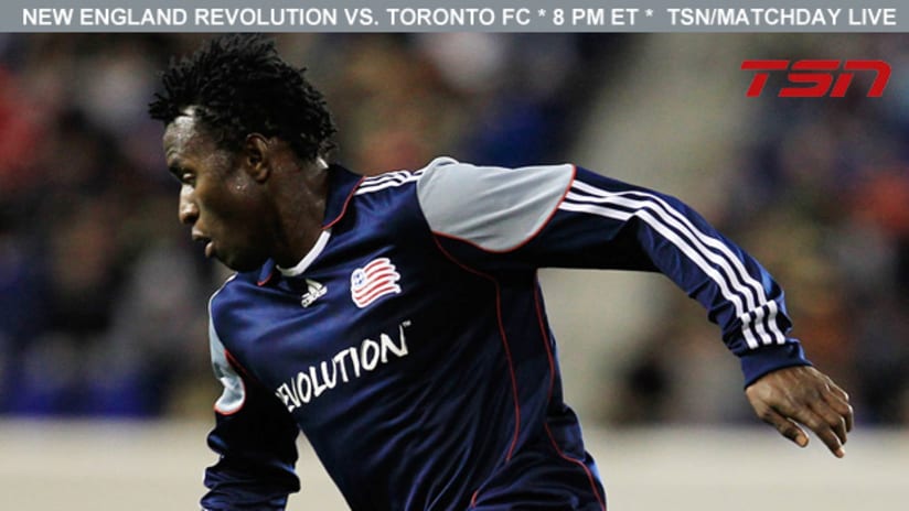 The New England Revolution take on Toronto FC on Wednesday night.
