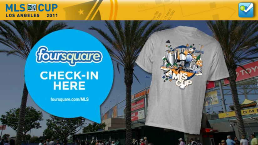 Foursquare Check-In Special at MLS Cup2