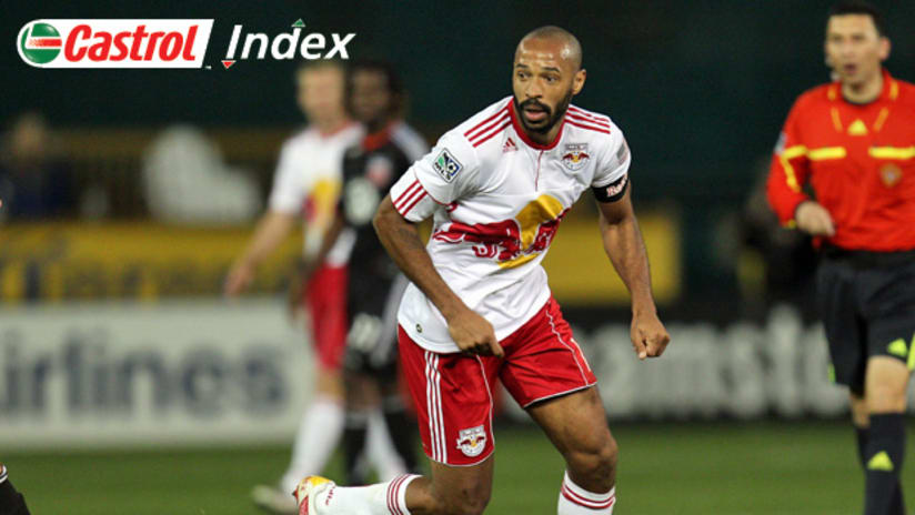 April MLS Castrol Index: Thierry Henry is #1.