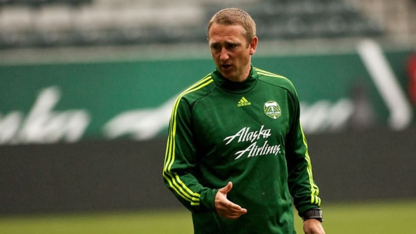 Timbers assistant coach Sean McAuley