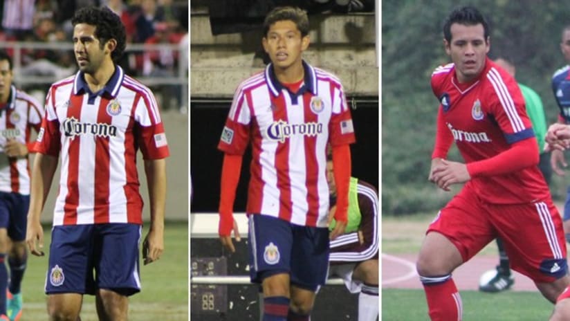 New Chivas USA acquisitions (L-R) Edgar Mejia, Giovani Casillas, Mario de Luna