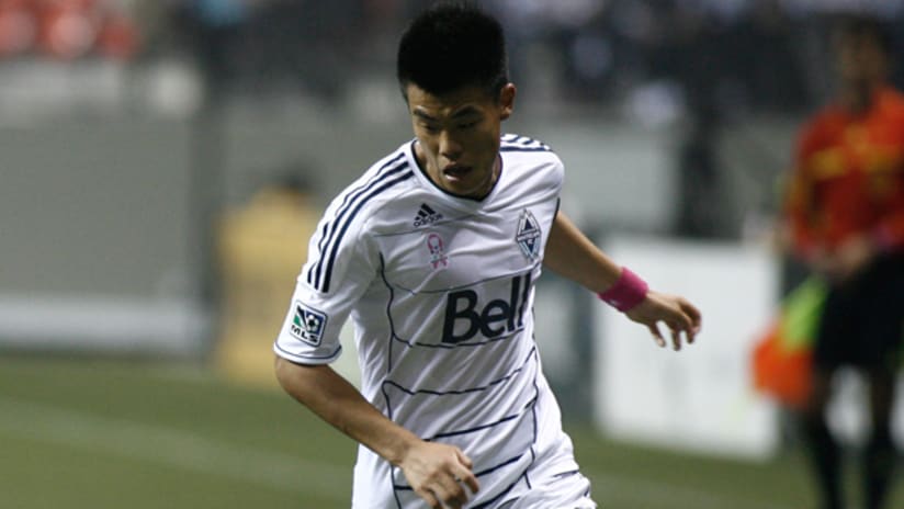Vancouver striker Long Tan