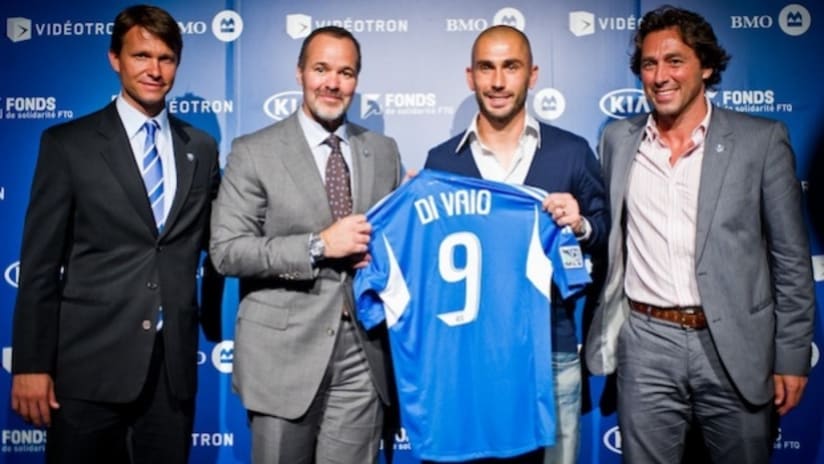 Marco Di Vaio is introduced in Montreal