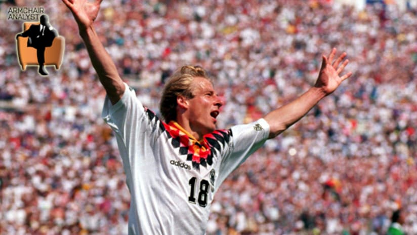 Jurgen Klinsmann at the 1994 World Cup