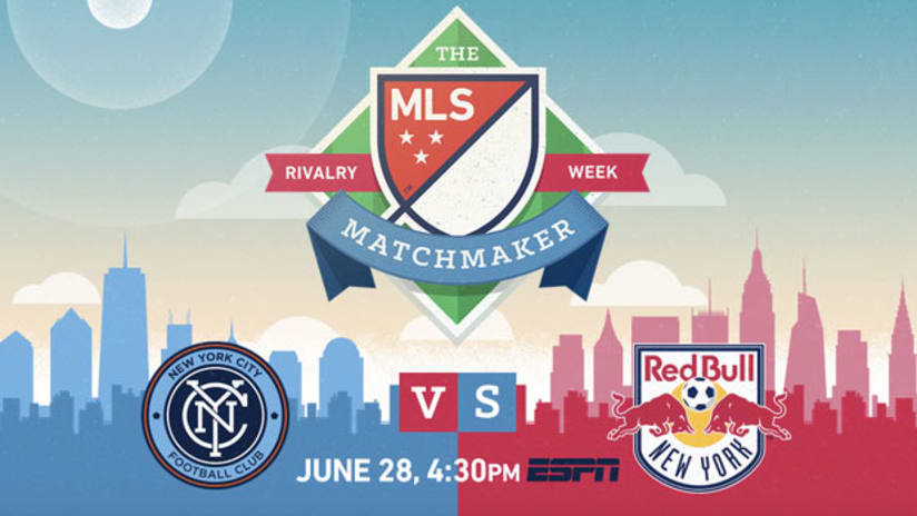 MLS Matchmaker: New York City FC vs. New York Red Bulls | New York Derby