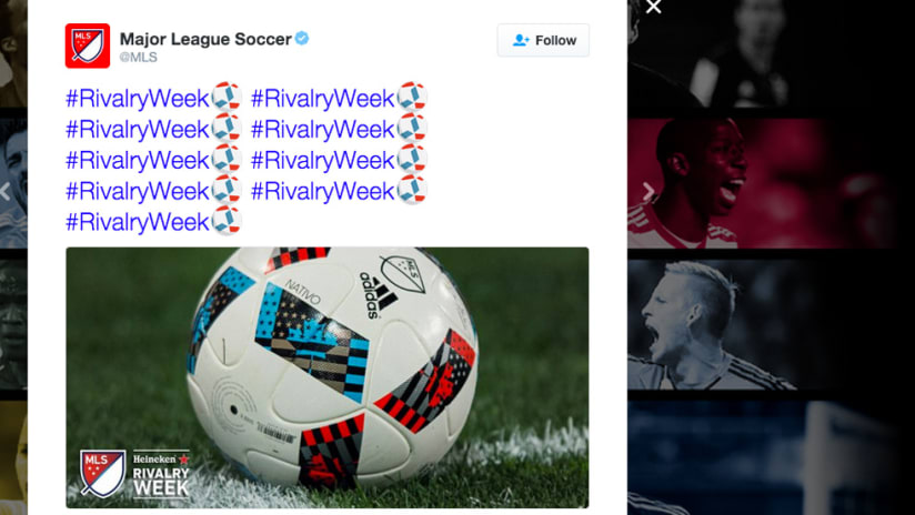 2016 Rivalry Week Twitter Emoji