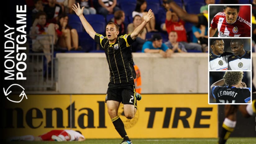 Monday Postgame: Rich Balchan celebrates his late winner against New York.