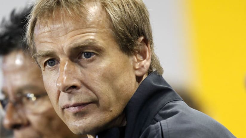Jurgen Klinsmann during the US loss to Ecuador