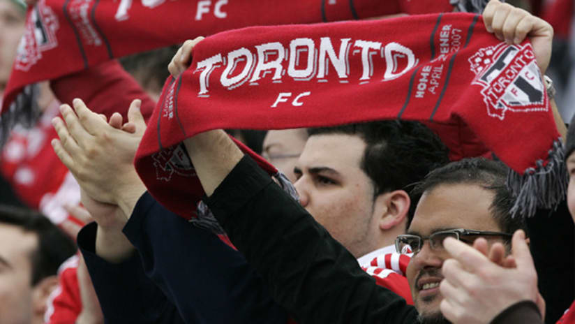 Toronto FC fans at BMO Field in 2007.