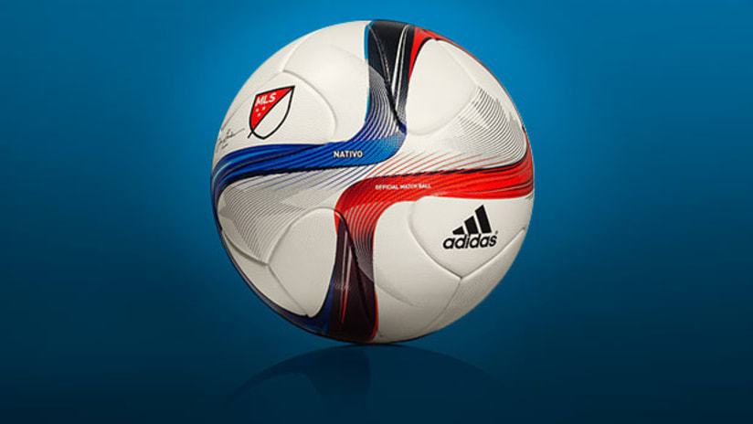 2015 MLS official match ball: adidas NATIVO (full image)