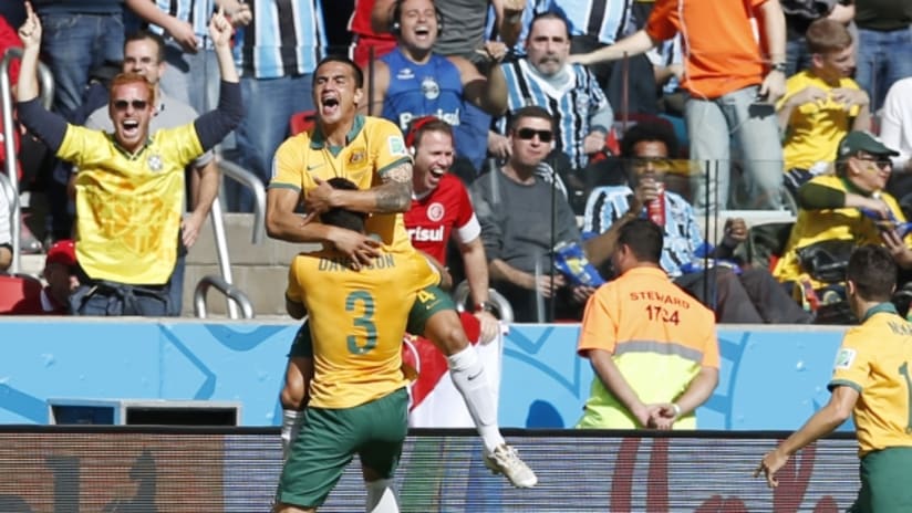 World Cup: New York Red Bulls forward Tim Cahill just scored the goal ...