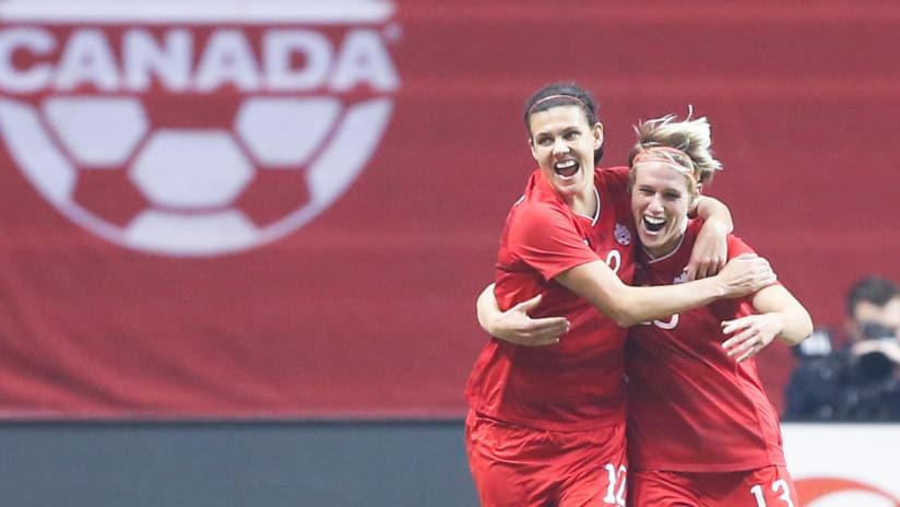 Christine Sinclair and Sophie Schmidt, Canada women's national team