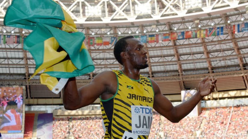 Jamaican track star Usain Bolt