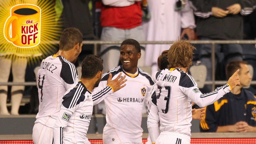 The LA Galaxy's Edson Buddle scored a goal in Seattle that has people talking
