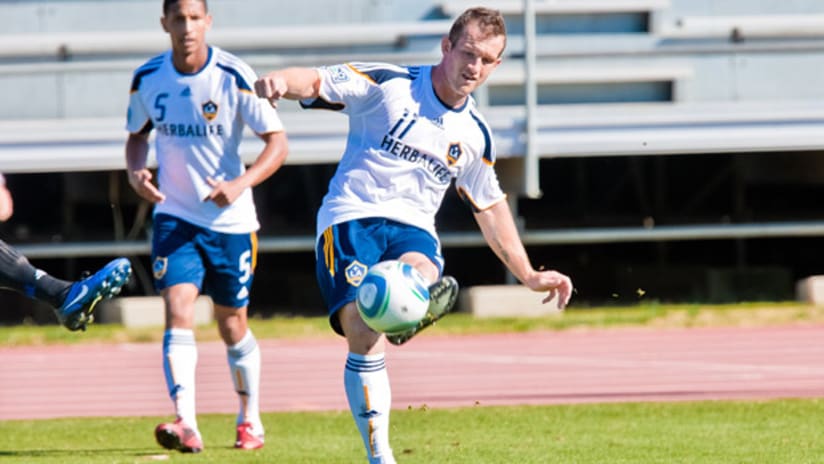 Chad Barrett joined the LA Galaxy during the offseason.
