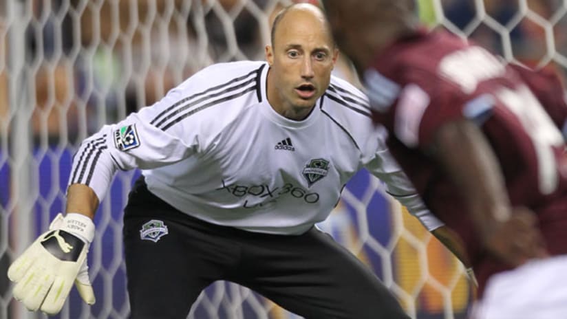 Seattle's Kasey Keller helped protect the Sounders' 2-1 win over the Rapids on Sunday, and won the NAPA Save of the Week.