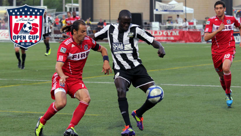 Chicago Fire edged Rochester Rhinos in USOC play.