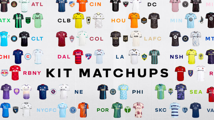Kit Matchups: What your club is wearing for MLS Week 33
