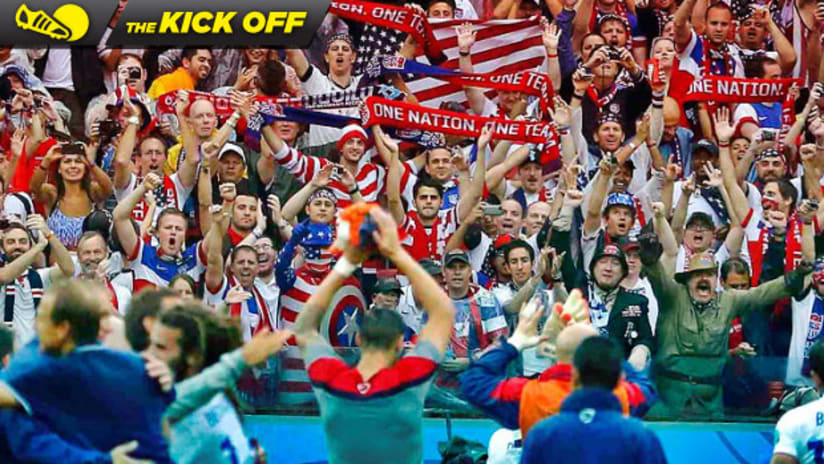 USA fans celebrate loss to Germany Kick Off