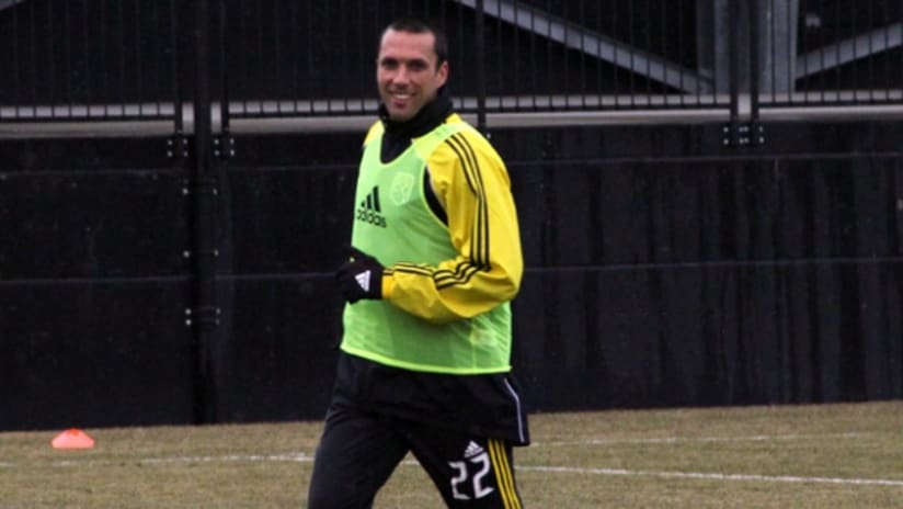 Crew midfielder Dejan Rusmir