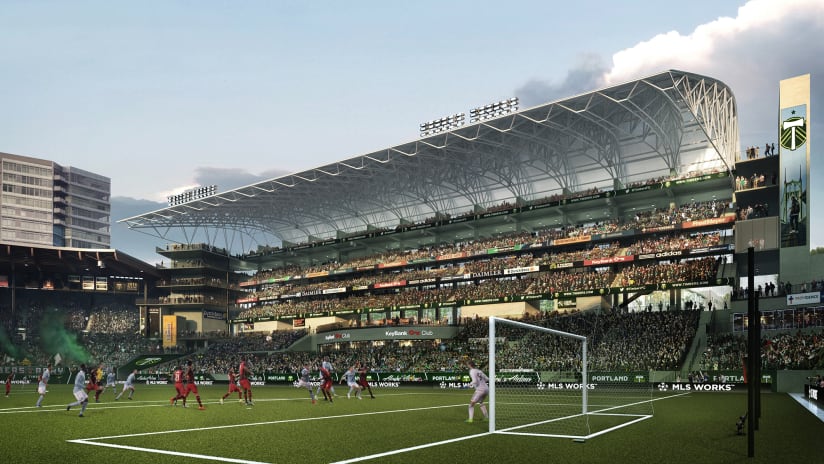 Proposed Providence Park renovation - field level