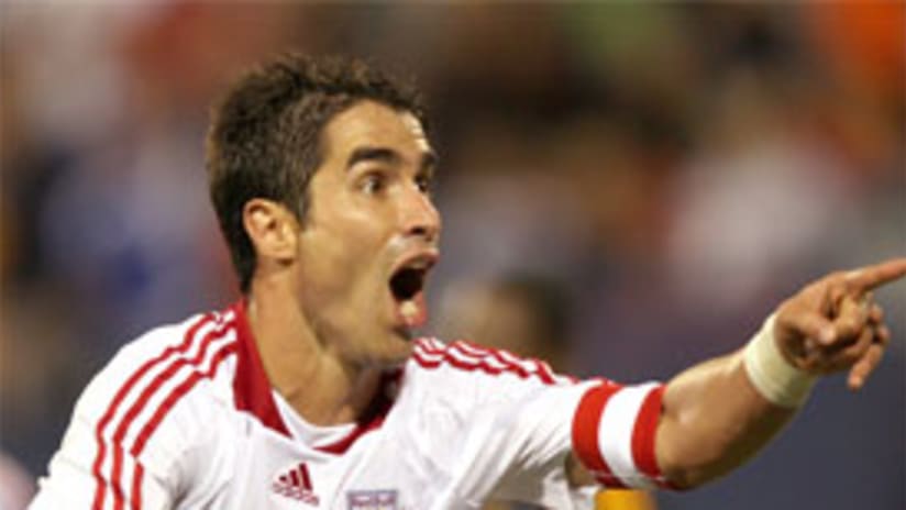 Juan Pablo Angel and the Red Bulls host the Revolution Saturday.