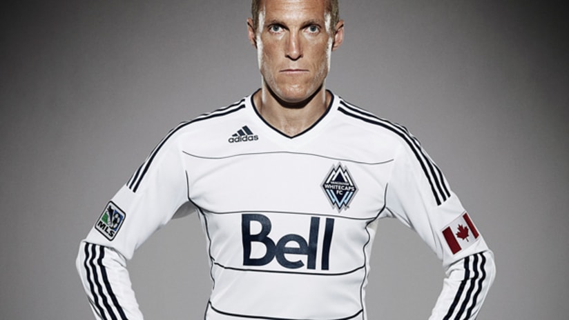Vancouver Whitecaps went with their traditional white jerseys and "deep-sea" blue trim.