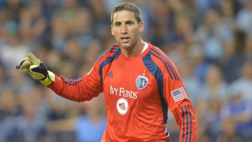 Andy Gruenebaum in action for Sporting Kansas City