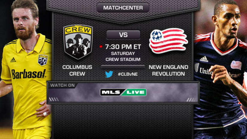 Columbus Crew vs. New England Revolution, August 25, 2012