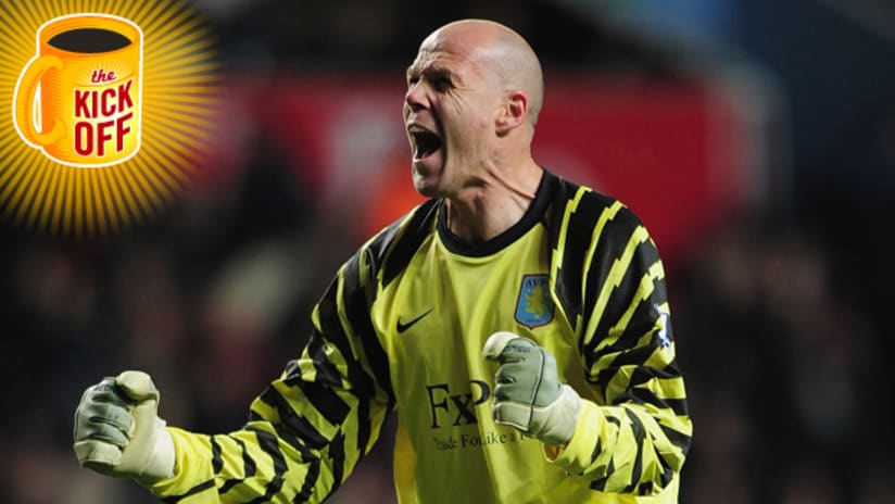 Aston Villa goalkeeper Brad Friedel has reportedly been offered an offer to become a player-coach in Columbus