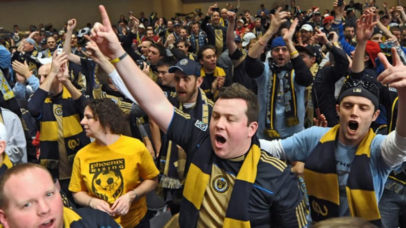 Union fans are celebrating in Philadelphia, even before the home opener.