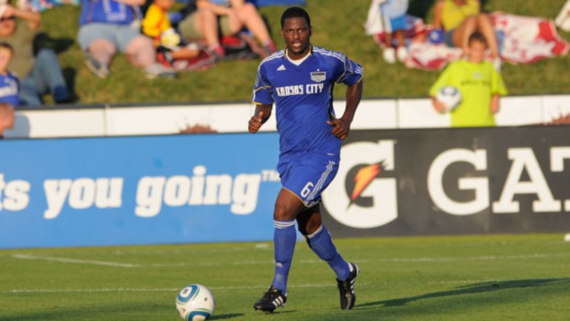 Shavar Thomas has been a regular contributor on the Kansas City backline since joining the team in June.