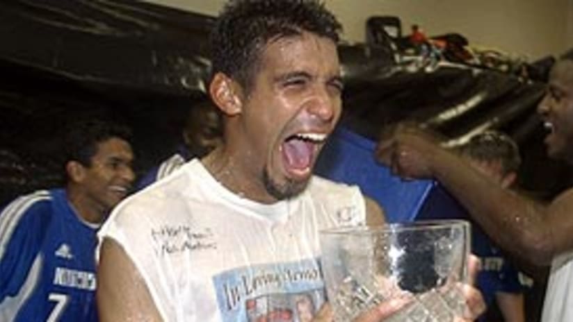 Jose Burciaga, Jr. has already celebrated one trophy with the Wizards.