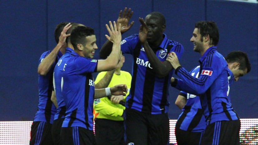 Montreal Impact celebrate (March 16, 2013)