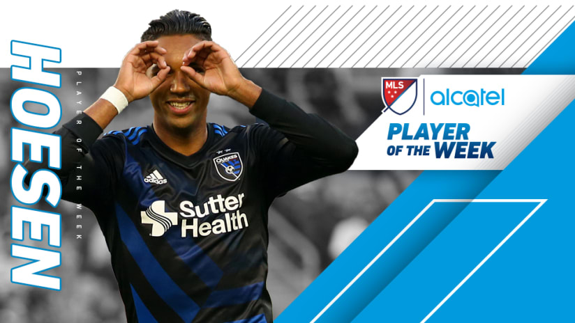 Danny Hoesen - SJ Earthquakes - Player of the Week