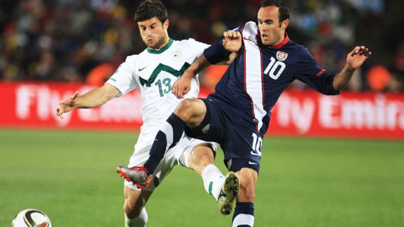 USA and Slovenia faced off in the 2010 World Cup.