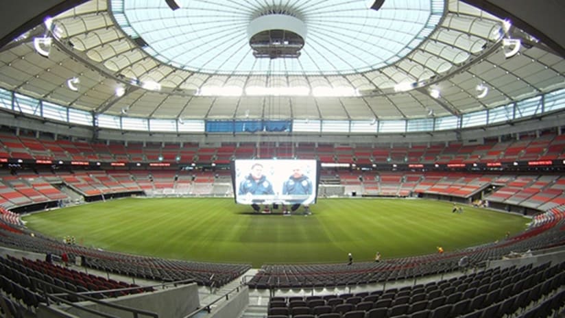 Interior view of BC Place