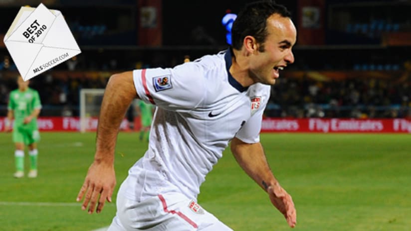 Landon Donovan is MLSsoccer.com's US National Team Player of the Year.