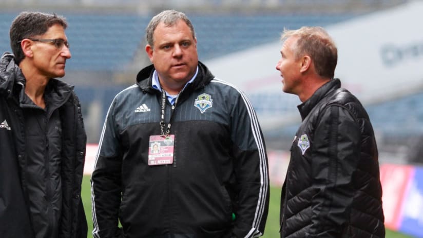 Garth Lagerwey - and friends - at the Link