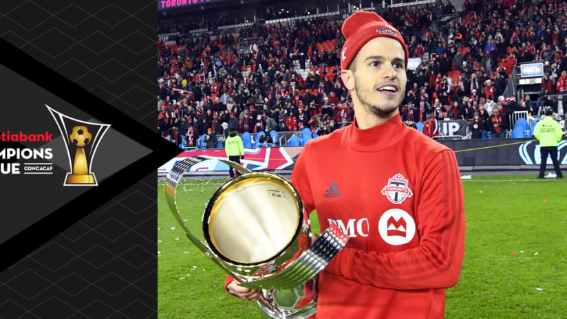 CONCACAF Champions League overlay: Sebastian Giovinco - Toronto FC - with MLS Cup