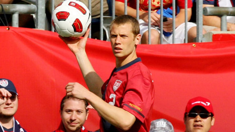 Jonathan Spector during the US friendly vs. Spain.