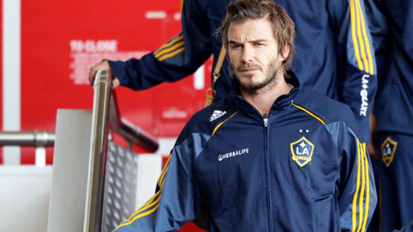 Galaxy midfielder David Beckham says the team's upcoming travel schedule could be good for the squad.