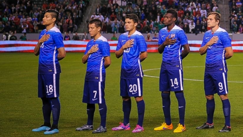 The US U-23 national team prepares to face Mexico on April 22