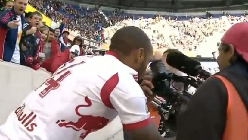 Thierry Henry peers into camera (March 15, 2014)