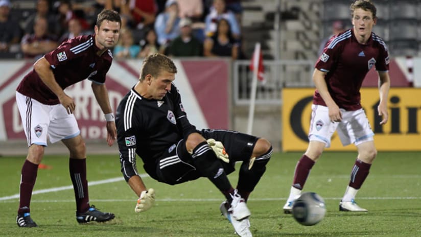 On a perfect evening for the Rapids, debutant goalkeeper Ian Joyce registers a shutout