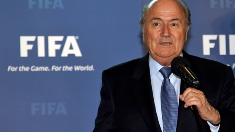 El Presidente de la FIFA Sepp Blatter