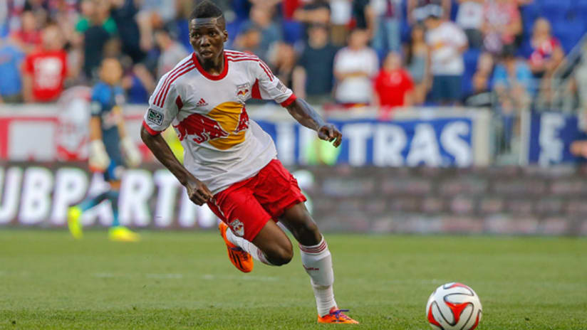 Ambroise Oyongo on the ball for RBNY