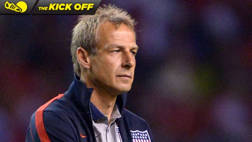 Jurgen Klinsmann looking perturbed, Kick Off