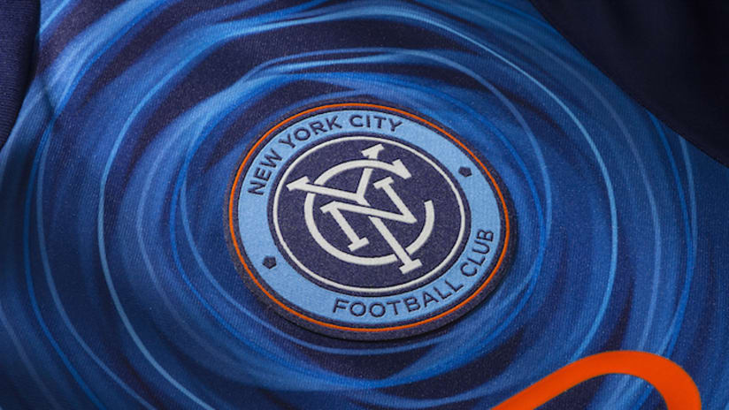 New York City FC 2016 secondary jersey team badge detail NEW