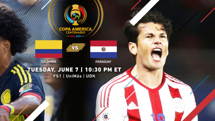Colombia vs. Paraguay - June 7, 2016 - match image